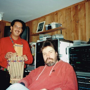 Hermilo Bastista of “Khenany” working on a National Geographic score with Brian in 1994