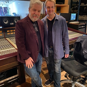 December 13, 2021 Brian and Dave Mann at Sear Sound in New York.