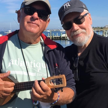 October 3, 2021 Fire Island New York, Stephen Schneider and Brian