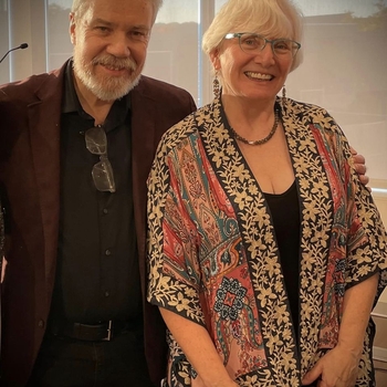 October 16, 2022 Brian with Jacqueline Schwab at Sacred Heart University, Fairfield, CT.