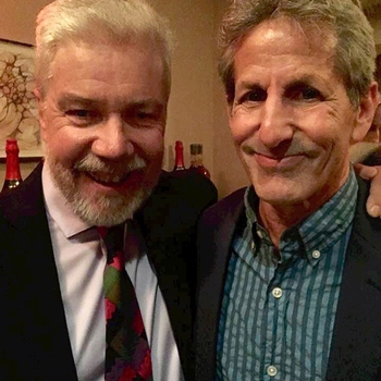 Burns cameraman Buddy Squiers with Brian at the 2019 New York Film Festival