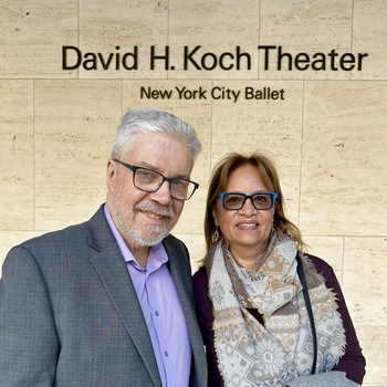 Brian and principle pianist of the American Ballet Theatre, Emily Wong, shortly after recording a record of Bach together in December of 2024.
