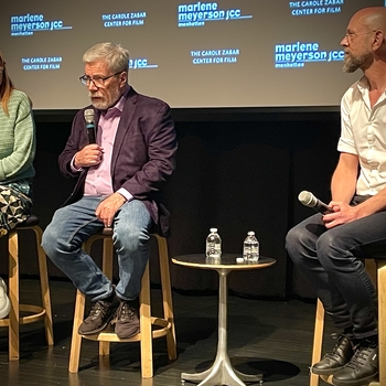 May 5, 2024 on stage in New York at the sold out premiere of “Here Lived” scored by Brian, with director Jane Wells and Alexander Stukenberg, in the Marlene Meyerson Jcc theater.