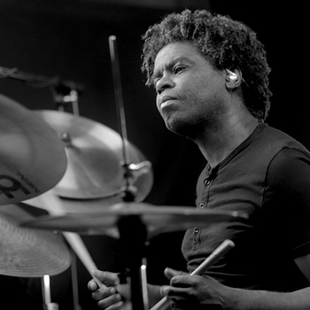 Drummer Rodney Holmes recording on Brian’s symphony “Speck of Time” May 2025